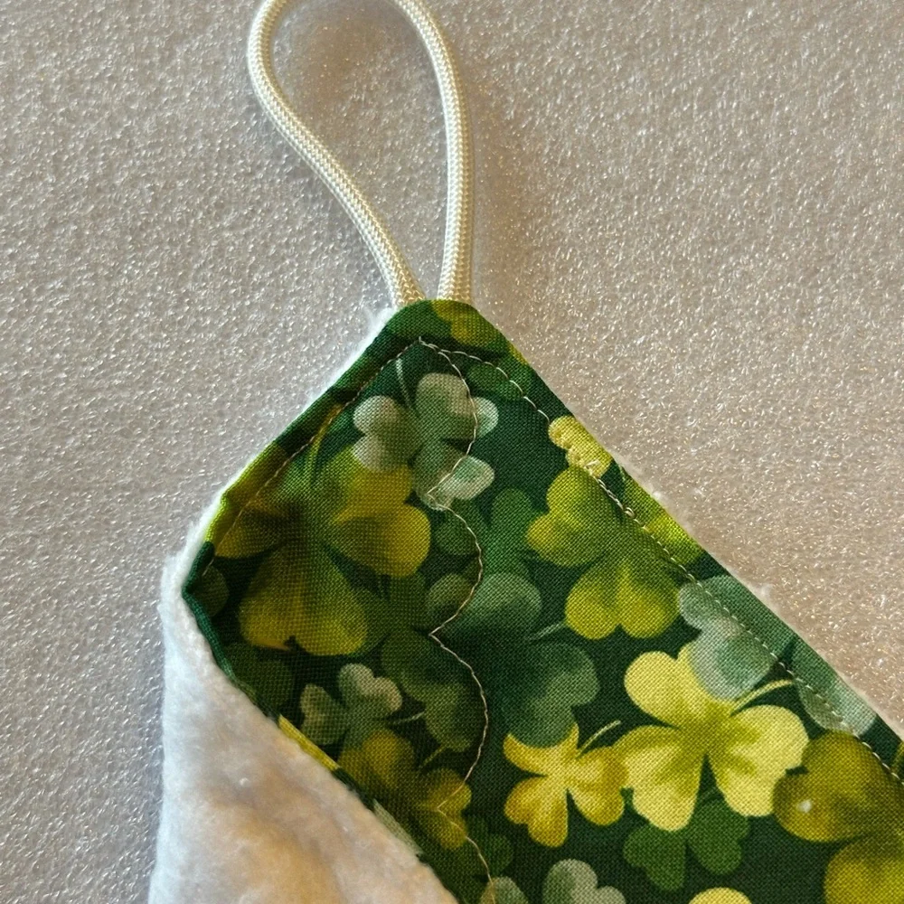 NEW! Shamrock Print Softy Cloth
